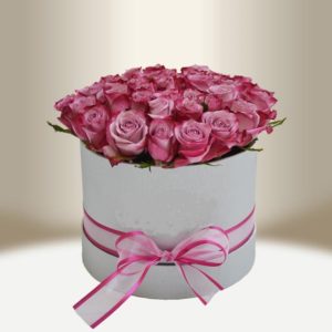 Flower Box rond blanc